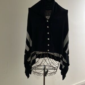 Black n Grey Stripe Knit Jacket